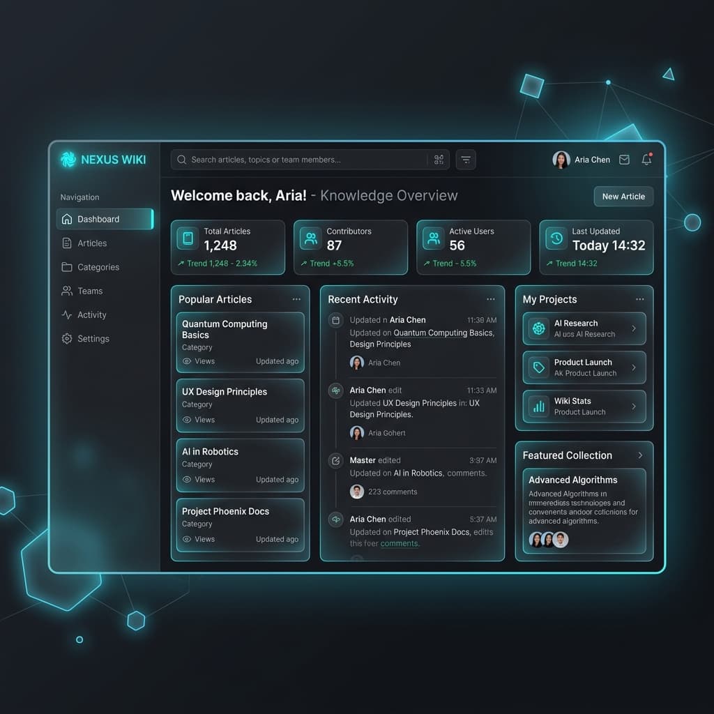 Mockup de la interfaz de Bases de Información